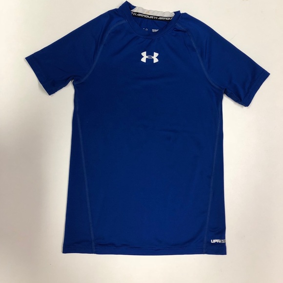 royal blue under armour shirt